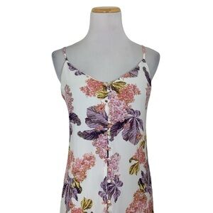 We Are Kindred Floral Button Front Spaghetti Strap Dress Size US 4